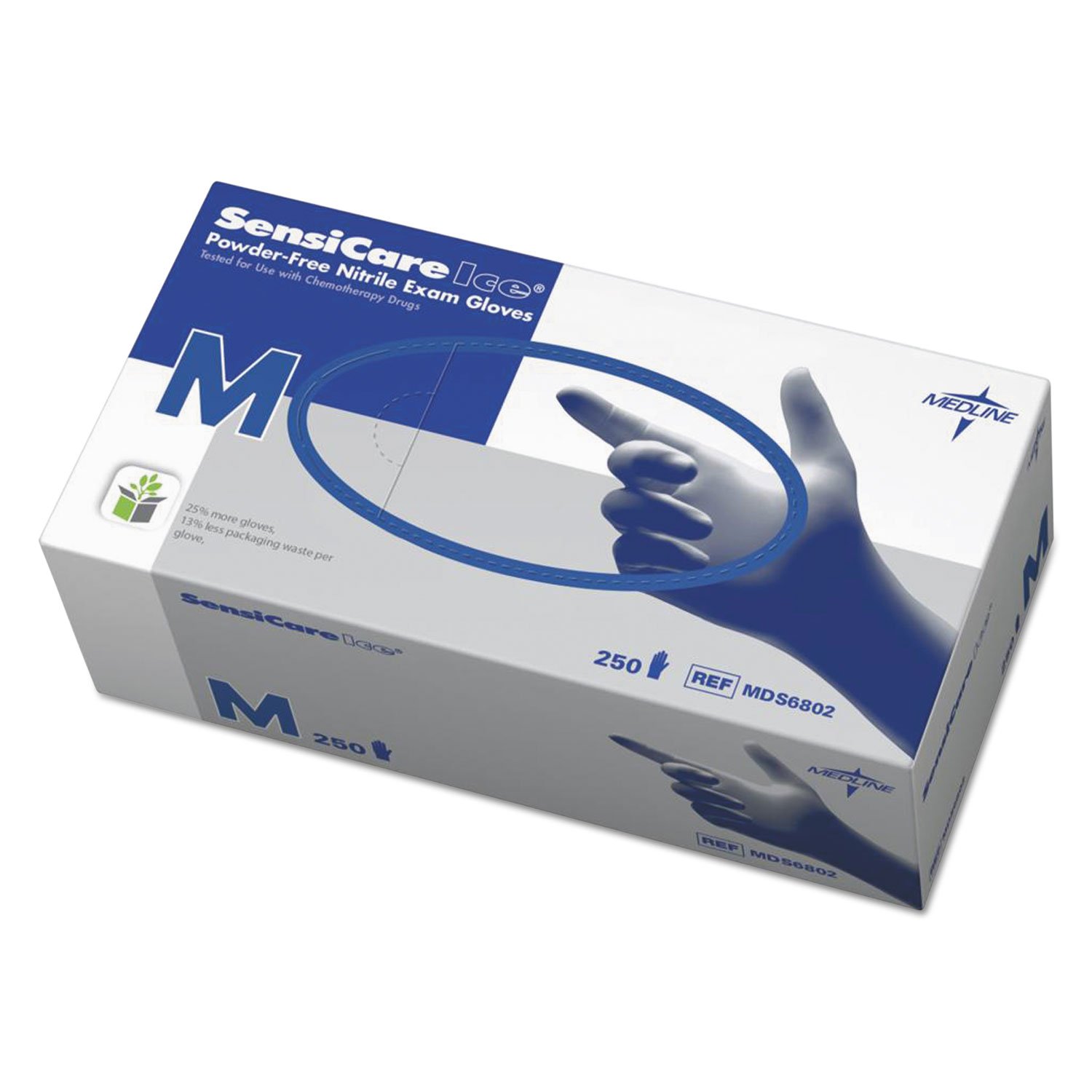 Amazon.com: Medline SensiCare Ice Nitrile Exam Gloves, Violet Blue